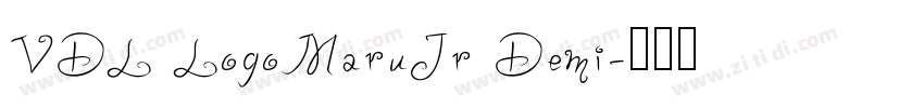 VDL LogoMaruJr Demi字体转换